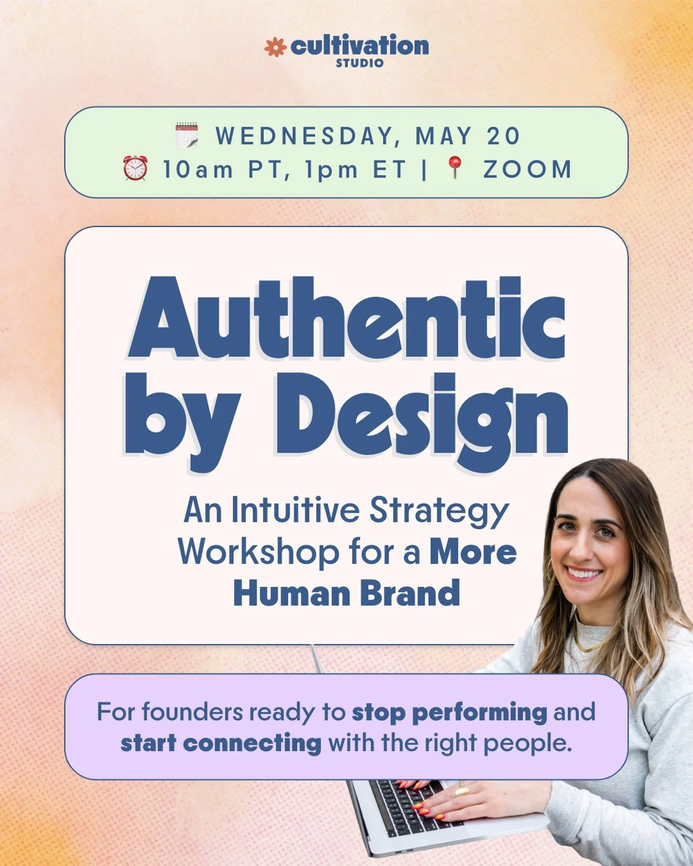 Your brand should feel like a real, authentic expression of who you are&mdash;not a performance.

It&rsquo;s that authenticity that attracts &amp; connects with the right people&hellip; *your* people!

If this resonates, I&rsquo;d love to have you at