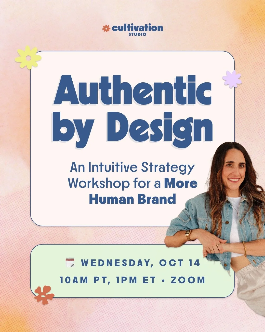 It&rsquo;s back babyyyyyyy

I&rsquo;m stoked for the return of my signature workshop, Authentic by Design, this October!

I see so many smart, talented founders looking outside themselves (cough AI) for answers about what their brand should say or lo