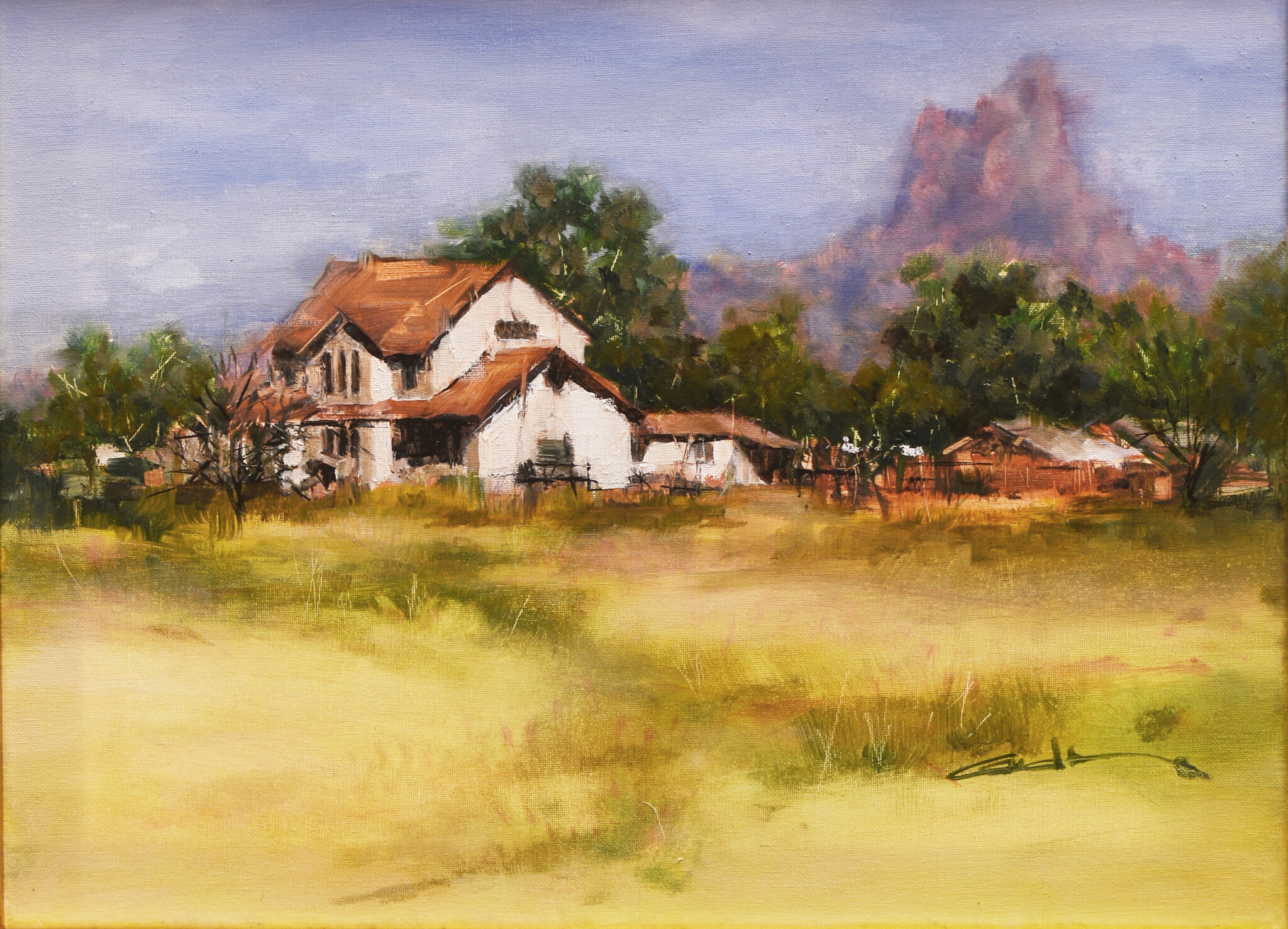 Beneath Picacho Peak | 12x16 | oil on canvas