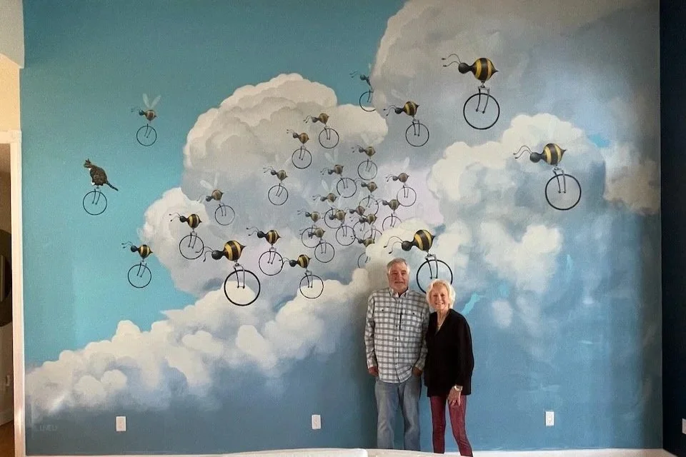 12'x18' mural in a private residence 