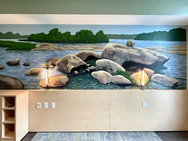 Mural for a room in the Ronald MacDonald House in Richmond, VA