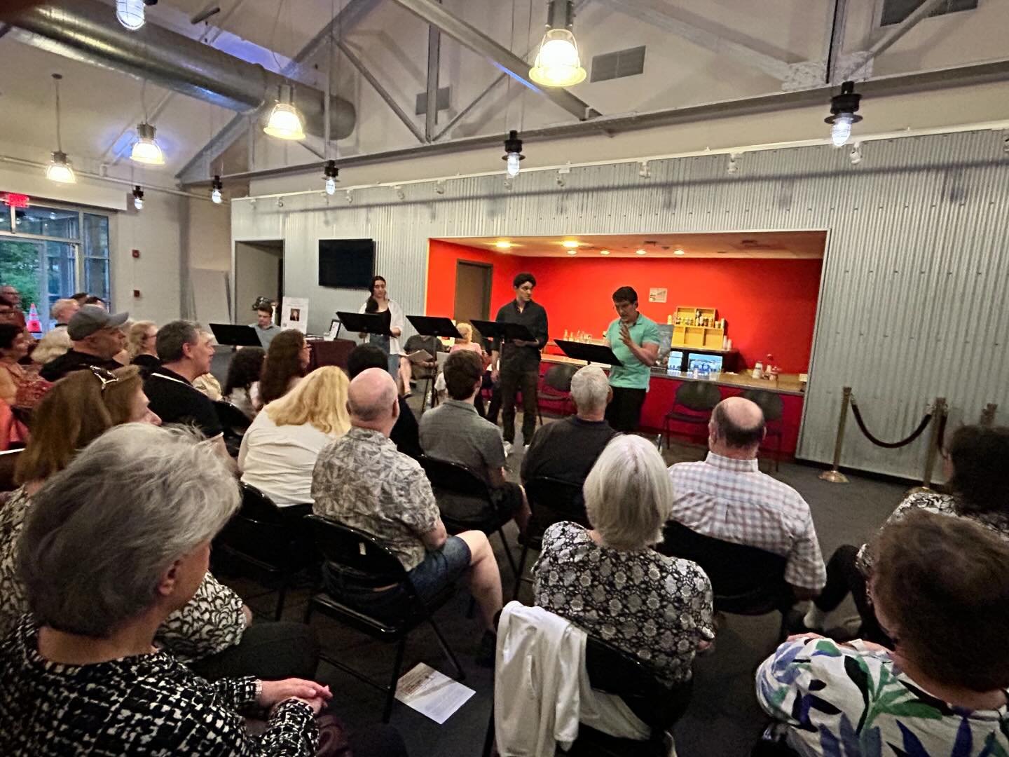 Thanks to the large enthusiastic audience who came to our Monday Night play reading last night of Peter Filichia&rsquo;s &ldquo;Larry The Big Time Broadway Producer.&rdquo; A lively Q&amp;A with Peter, director Joe Mancuso and the cast followed. #ame