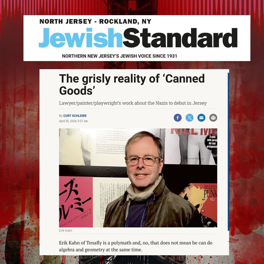 Happy to share this terrific feature piece on NJ playwright Erik Kahn and our upcoming production of his world premiere play Canned Goods running May 9-11. Tix in bio. #americantheatergroup #njtheater #rahwaynj #baskingridgenj