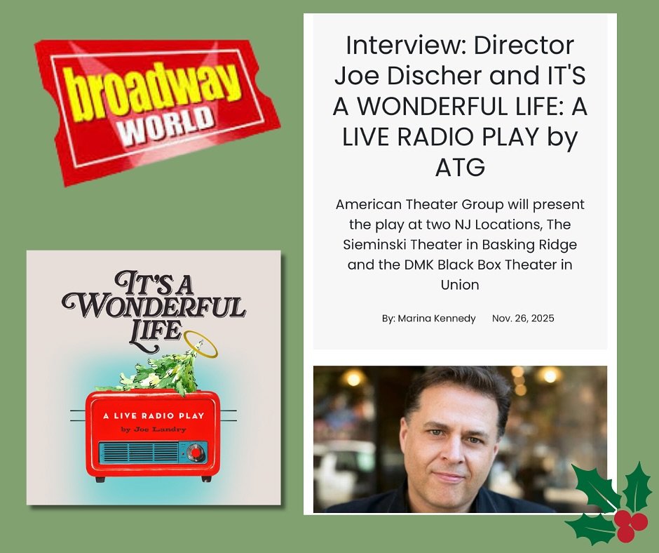 Thanks @officialbroadwayworld for featuring our talented director Joseph Discher! Article link in bio. #regionaltheater #njtheater #itsawonderfullife #radioplays