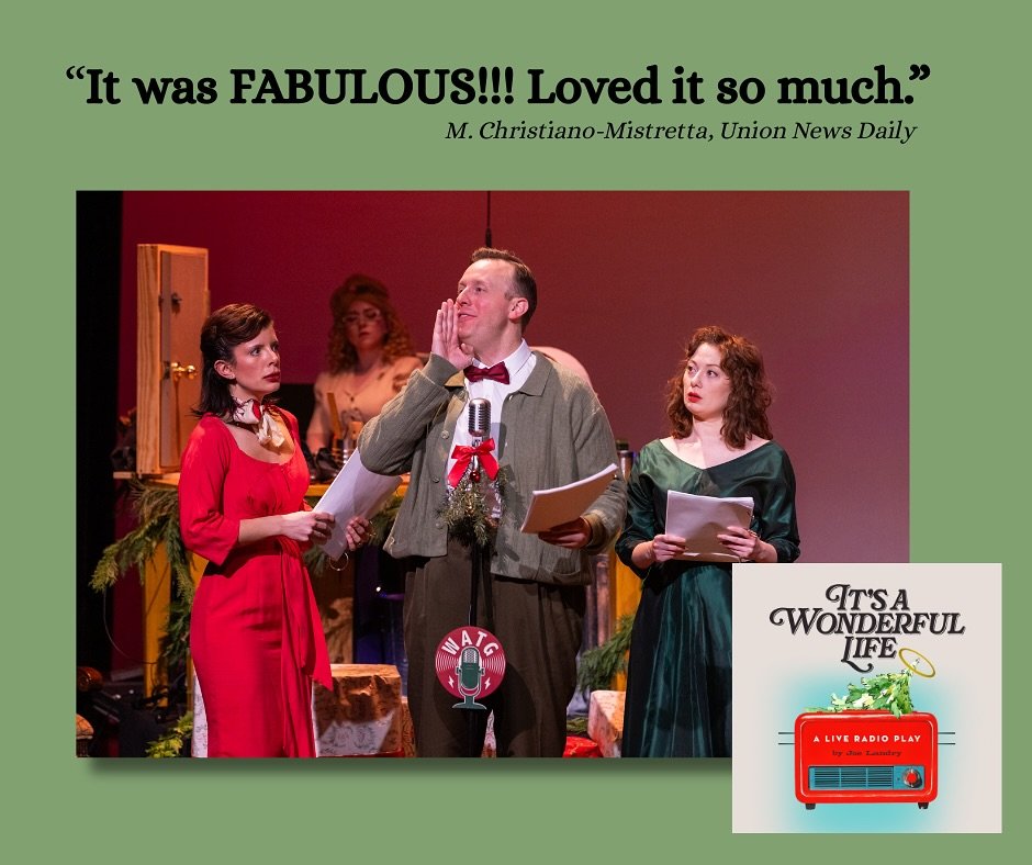 Performances resume this Friday at @dmk_blackbox at the Union Arts Center. Audiences and critics alike are charmed by this holiday classic performed as a 1940s radio show. Get your tickets now! Link in bio.