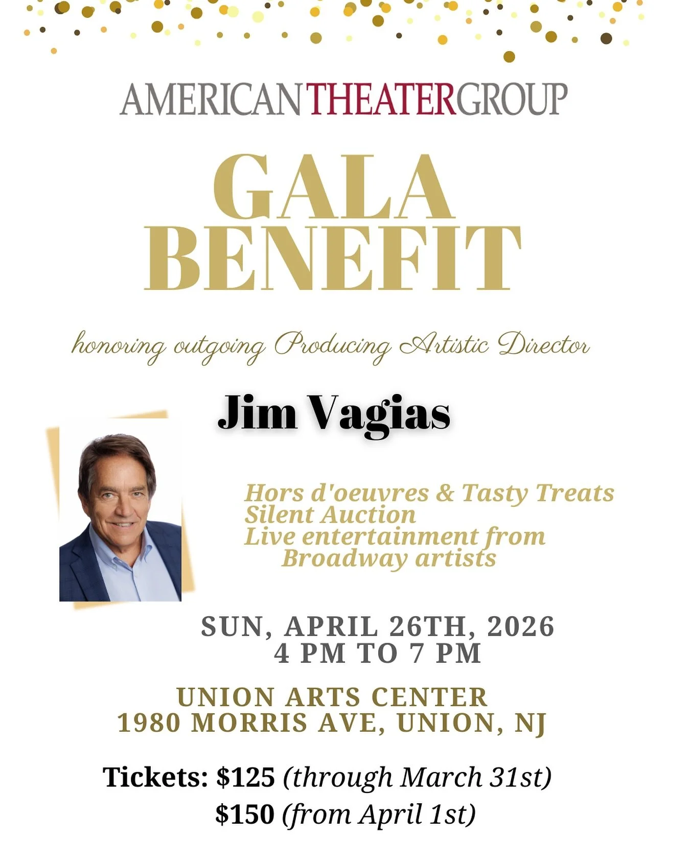 Join us for a special evening as we honor and celebrate our founder and leader Jim Vagias who will be retiring this summer. Ticket link in bio.