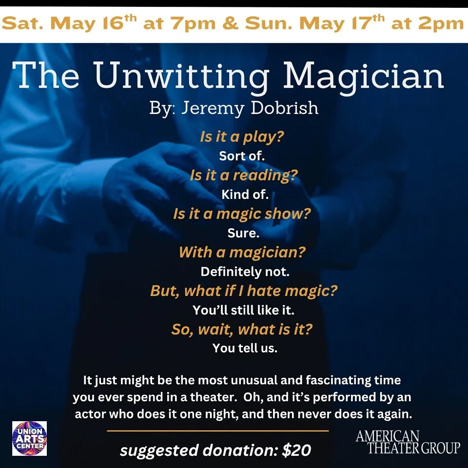 Looking for a truly unique experience? Don&rsquo;t miss this fascinating combination of theater and magic! Tickets/more info in link in bio. #njtheater #uniontownshipnj