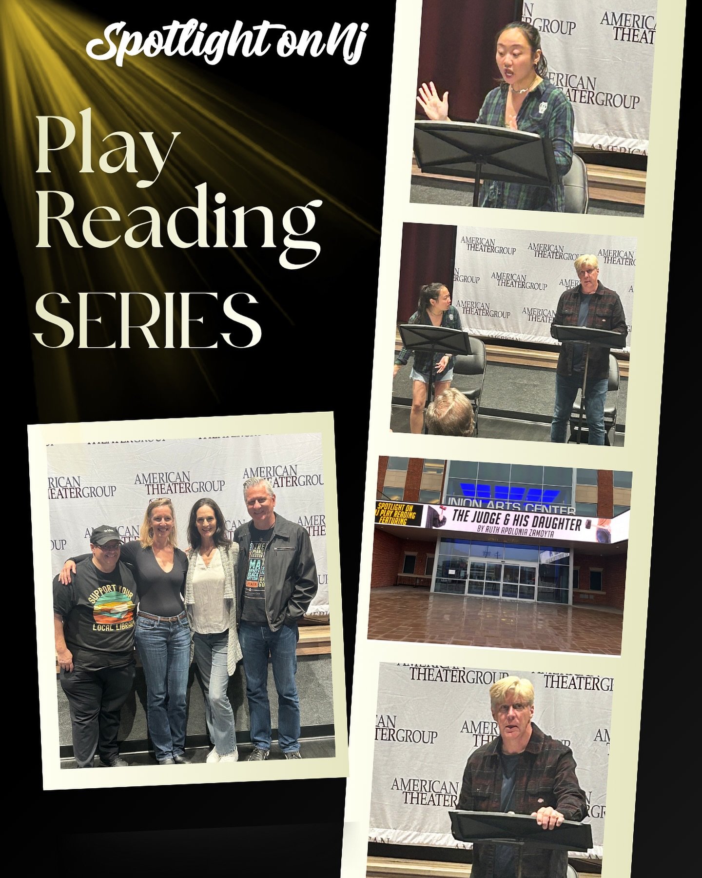 Thank you to everyone who supported our Spotlight on NJ play reading series at @unionartscenternj this week! Actors from Broadway, TV and film helped bring these exciting new works by local playwrights to life. #njtheater #tomcavanagh #josephgallo #r
