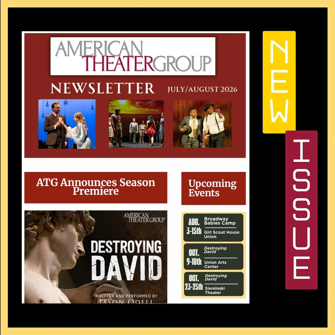Our summer newsletter is here! Read all about our exciting East Coast premiere and all the latest ATG news - plus special offers! Link in bio. #njtheater #regional theater