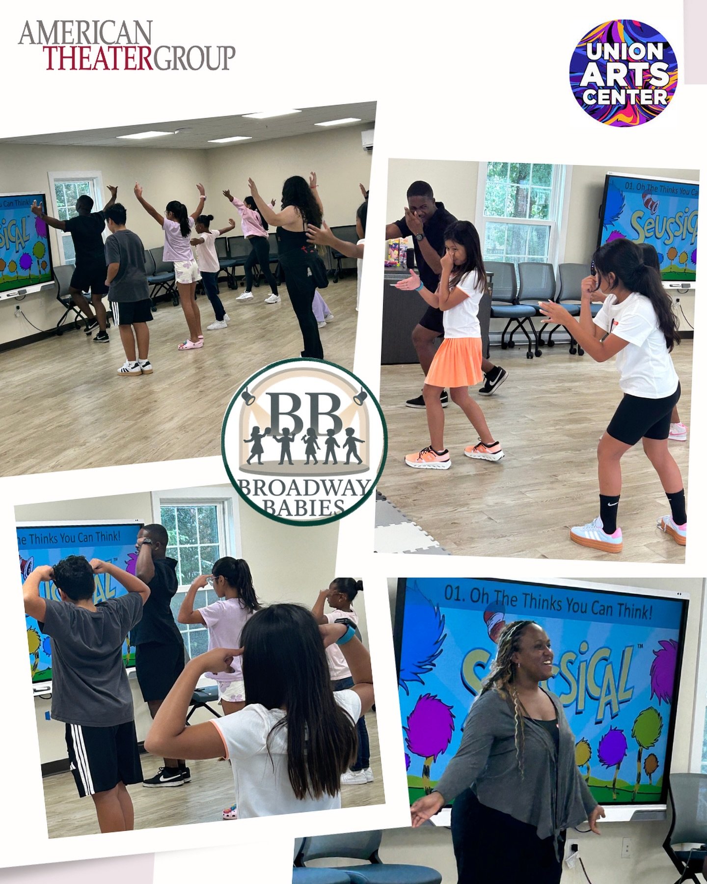 The Broadway Babies summer camp, sponsored by ATG and the @unionartscenternj is underway in Union! Led by the dynamic @brooke_hussey21 this full day, 2-week program introduces kids to all aspects of theater and will culminate with a final performance