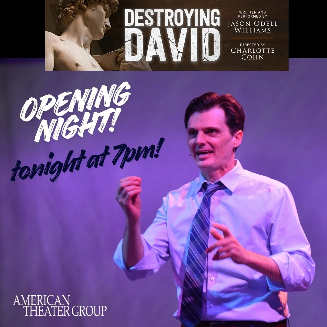 Break legs to the incredible @jasonodellwilliams and the entire Destroying David team on our official Opening Night! Get your tickets now for this inspiring, funny and unforgettable play about the beauty and power of art. Ticket link in bio. #artasth