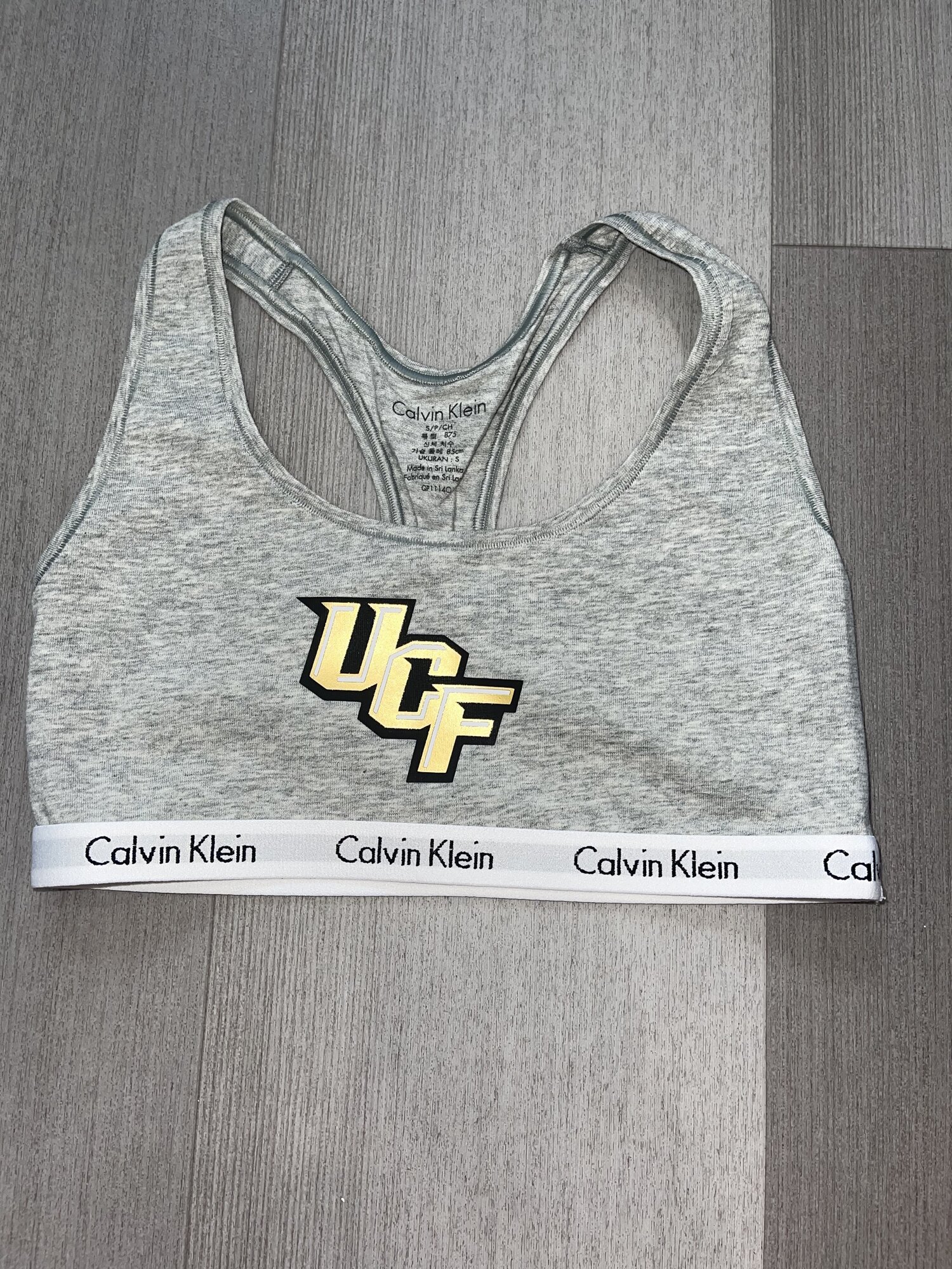 Calvin Klein Custom bra for University of Central Florida (UCF) -Sample  Size Small — 