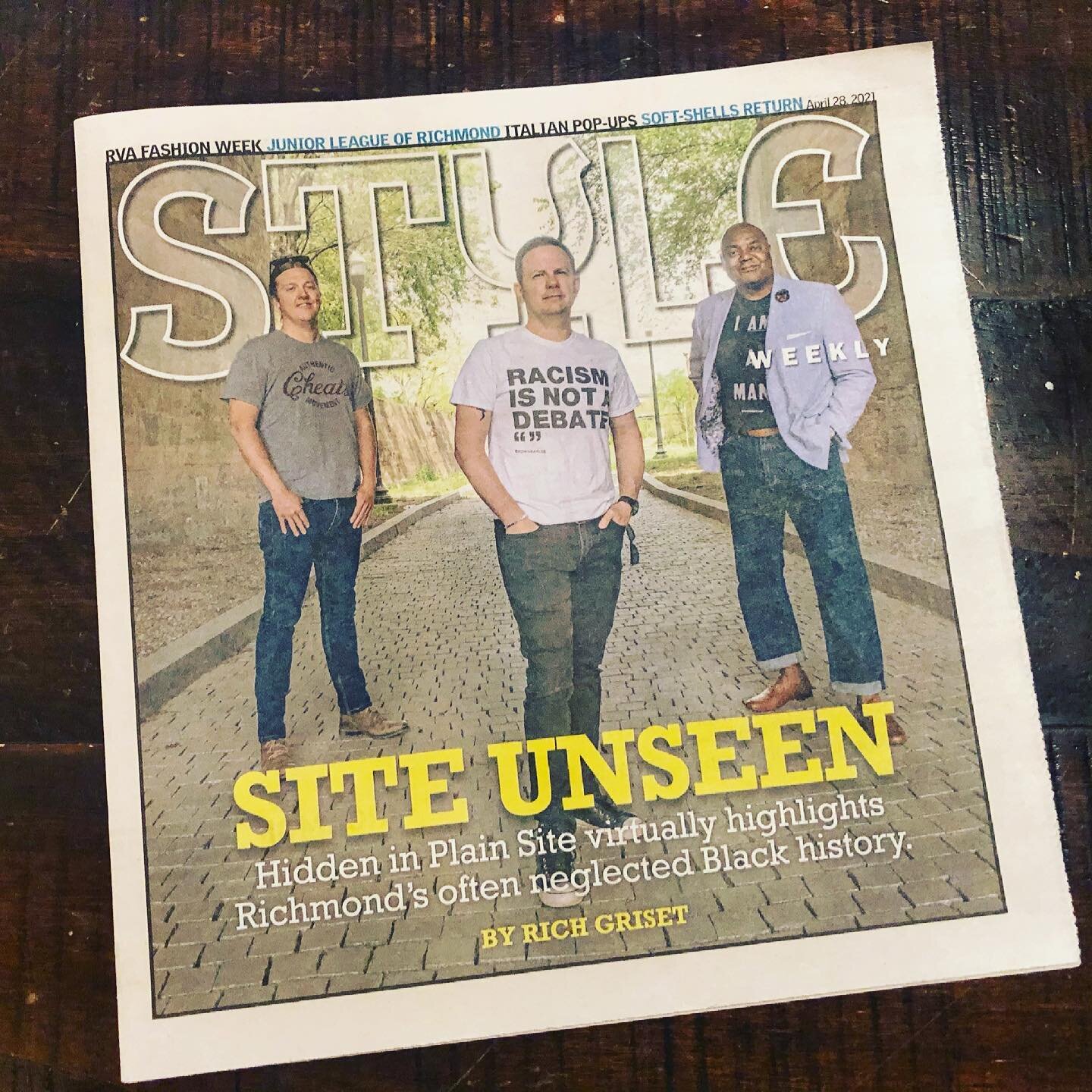 How could we not share more from this stunning @styleweekly print spread showcasing Hidden in Plain Site: Richmond?! A surreal moment for the team, to be certain &mdash; thank you for your support!