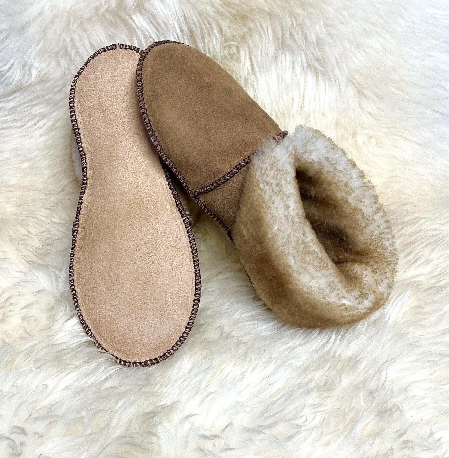 Hard Sole Sheepskin Slippers - PRODUCT OUT OF STOCK BUT AVAILABLE FOR ORDER  AND WILL SHIP ASAP — High Plains Sheepskin