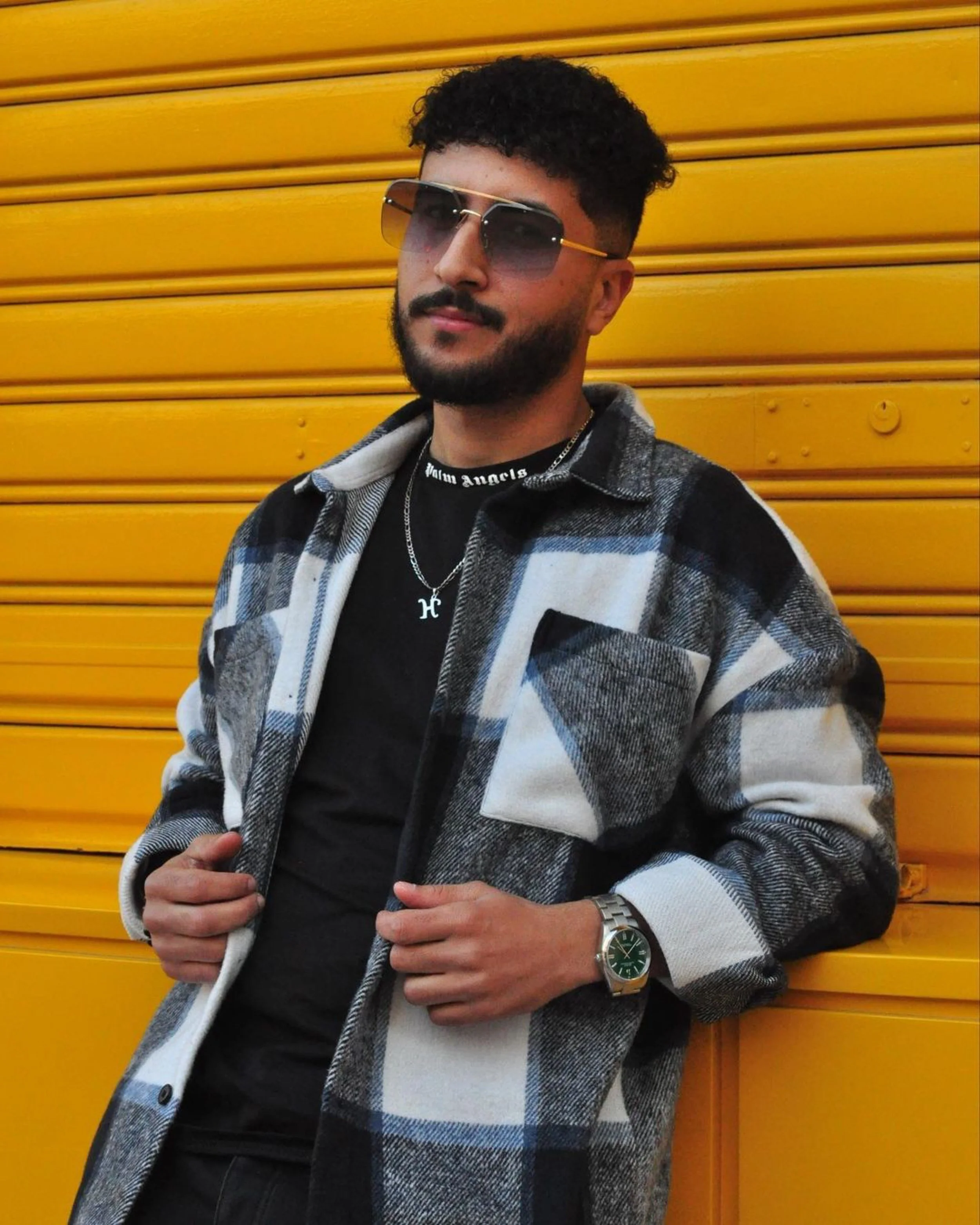 khicha Hasni Fashion Model V Shades Sunglasses Treasure Rimless 2.JPG