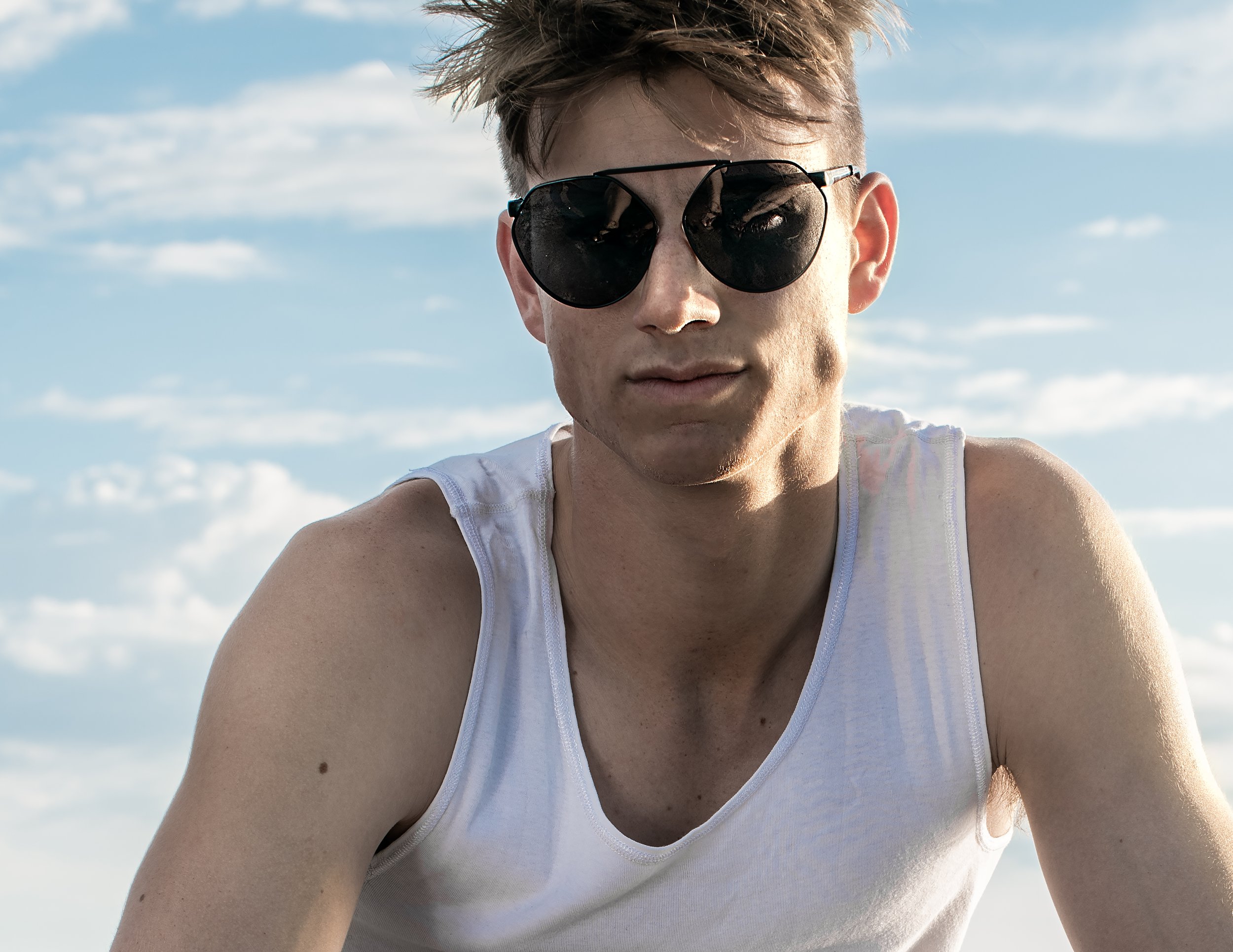 Tim Gamlin Australian Fashion Model V Shades Sunglasses Tri State 1.jpg