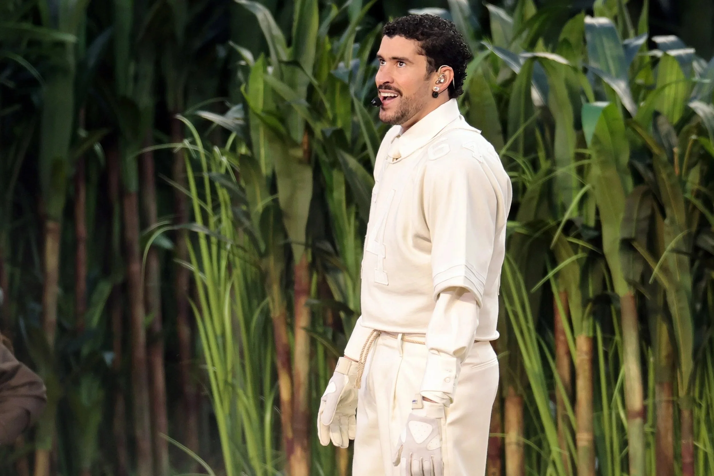 Bad Bunny Wears Desert Diamond Jewelry During Super Bowl LX Halftime Performance