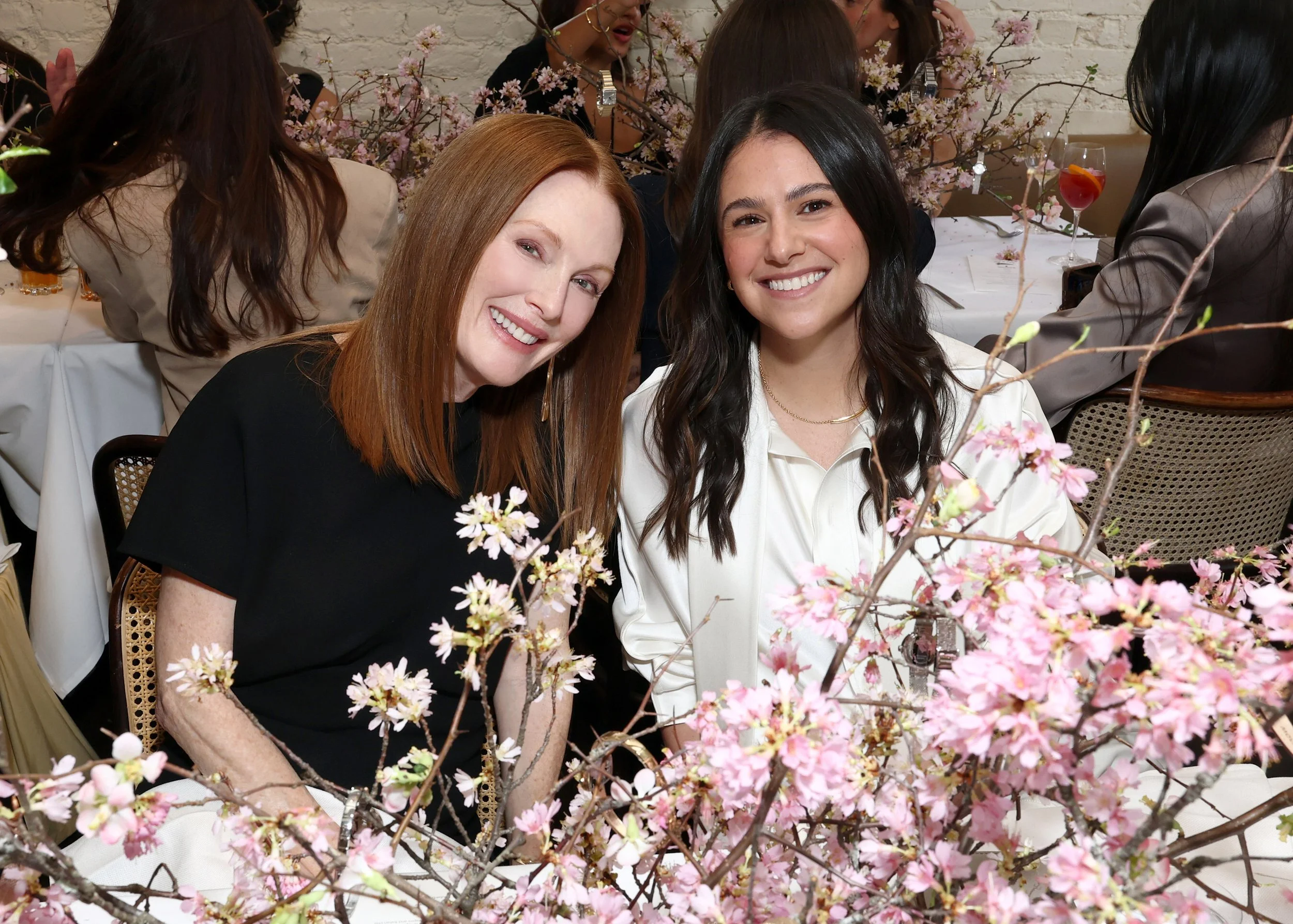  Julianne Moore and Movado President Margot Grinberg at the Movado 'Designing for Women Since 1881' Luncheon. Photo Credit: Cindy Ord/ Getty Images for Movado 