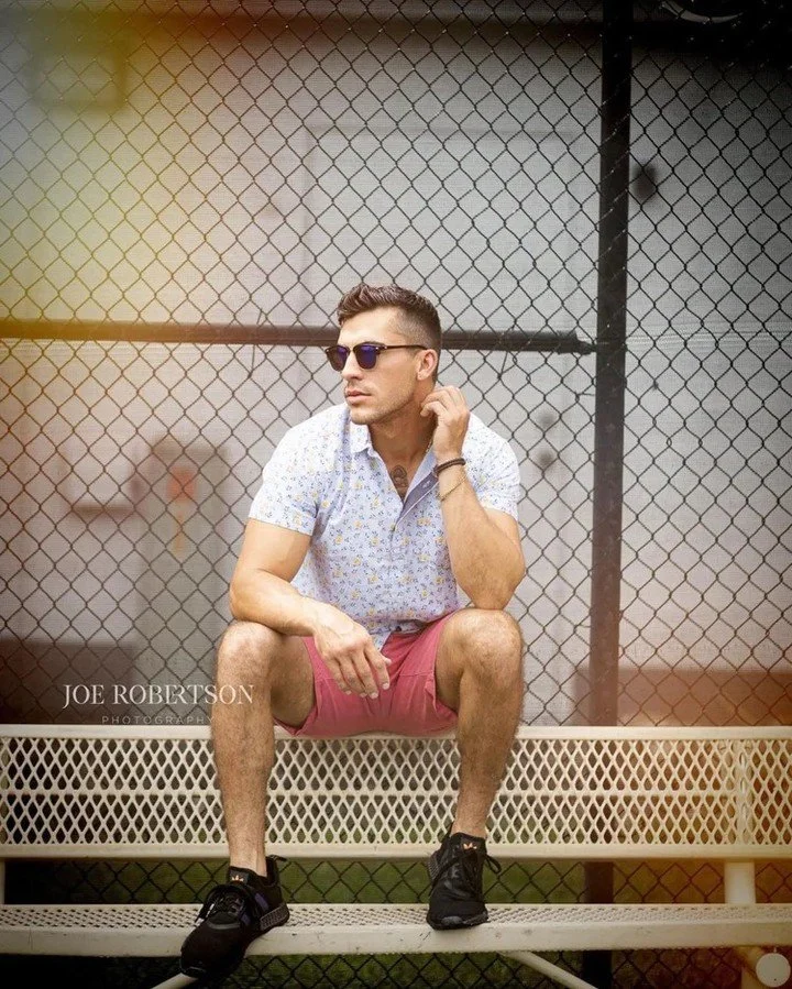 Taylor Davis wearing 'Rock' Reflective Club Master #Sunglasses by #VSHADES 📸 Joe Robertson, @taylorfitmode #Model #Fashion #Eyewear