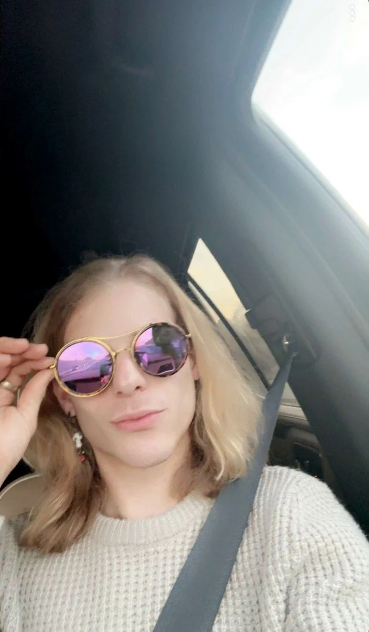 Cole Weston wearing 'Tri City' Reflective Double Bridge #Sunglasses by #VSHADES 📸 @_cole_weston_ @ryancolbymanagement #Model #Fashion #Eyewear