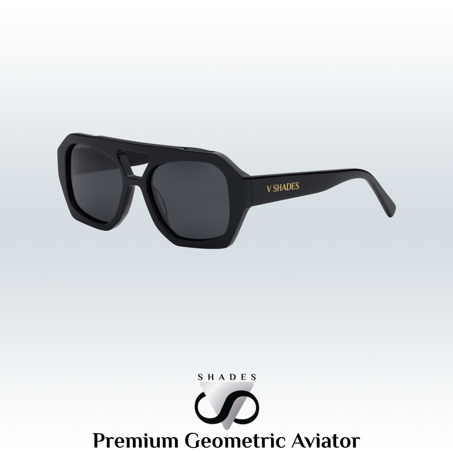 Black Retro Premium Geometric Sunglasses Gucci GG Extruded 53mm Acetate Geometric Sunglasses | Neiman  main image 2