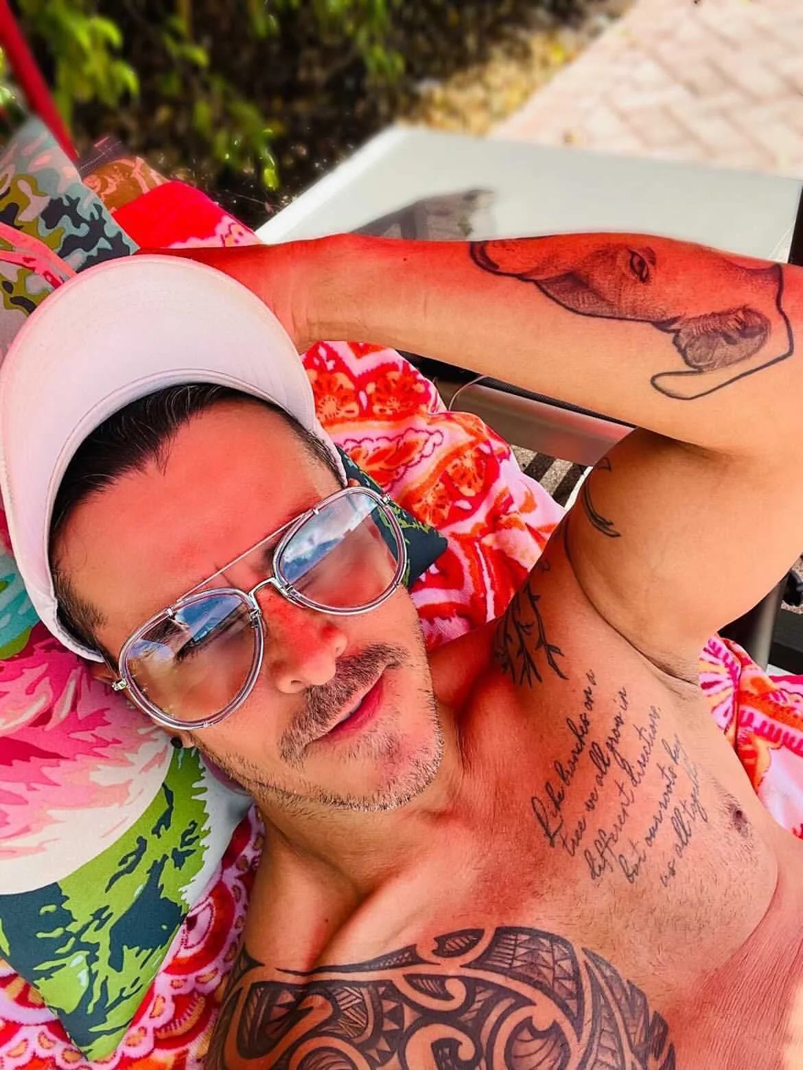 Mario wearing 'Atlantic'  aviator sunglasses by V SHADES