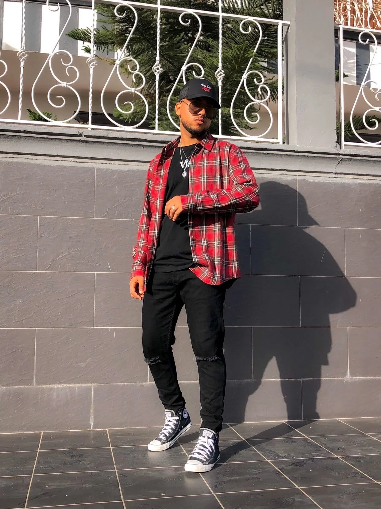 Houssam Sekkaf wearing 'Layover' by V SHADES