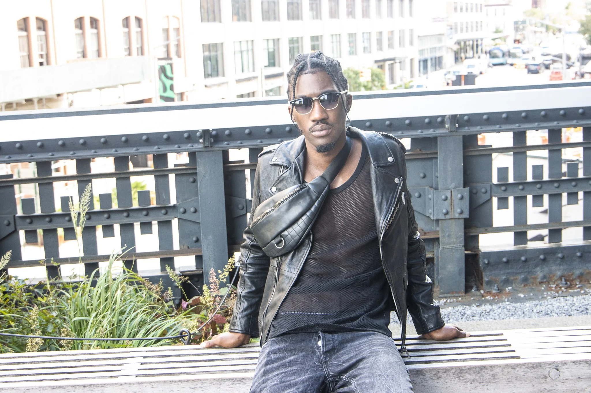 Phrank Tompshun wearing 'Real' by V SHADES • Photo by Seth London