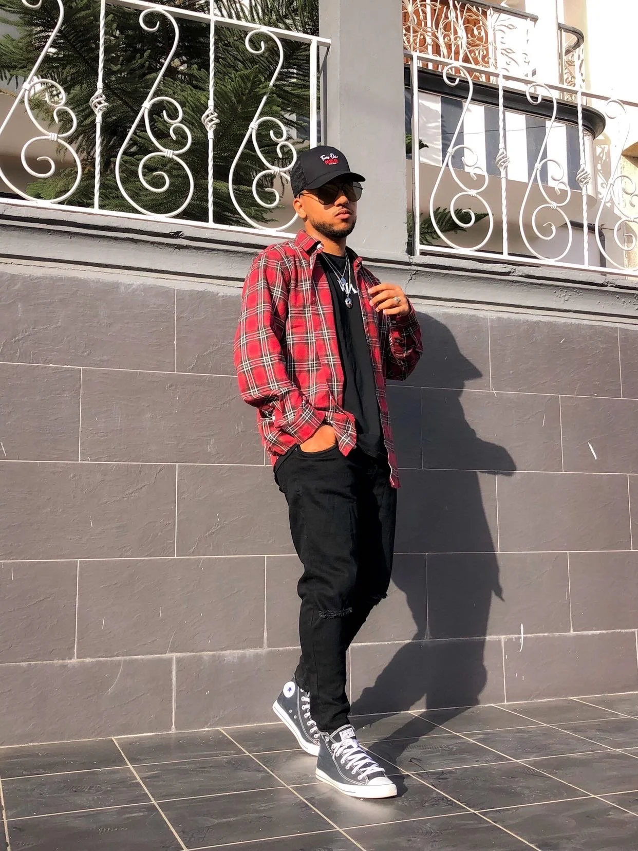 Houssam Sekkaf wearing 'Layover' by V SHADES