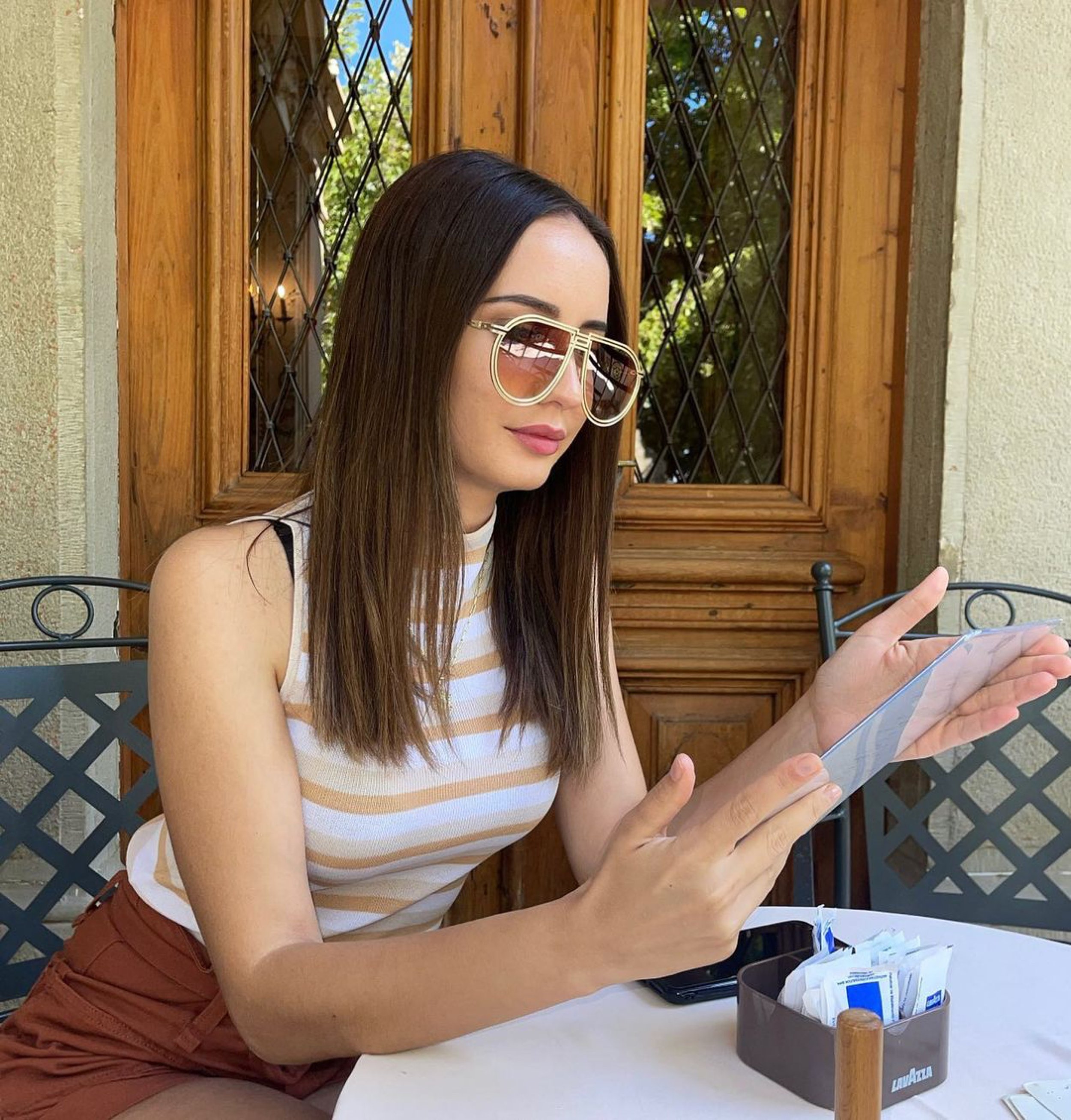 Anisa Dobra V Shades Sunglasses Fashion Model Wanted Aviators 1.JPG