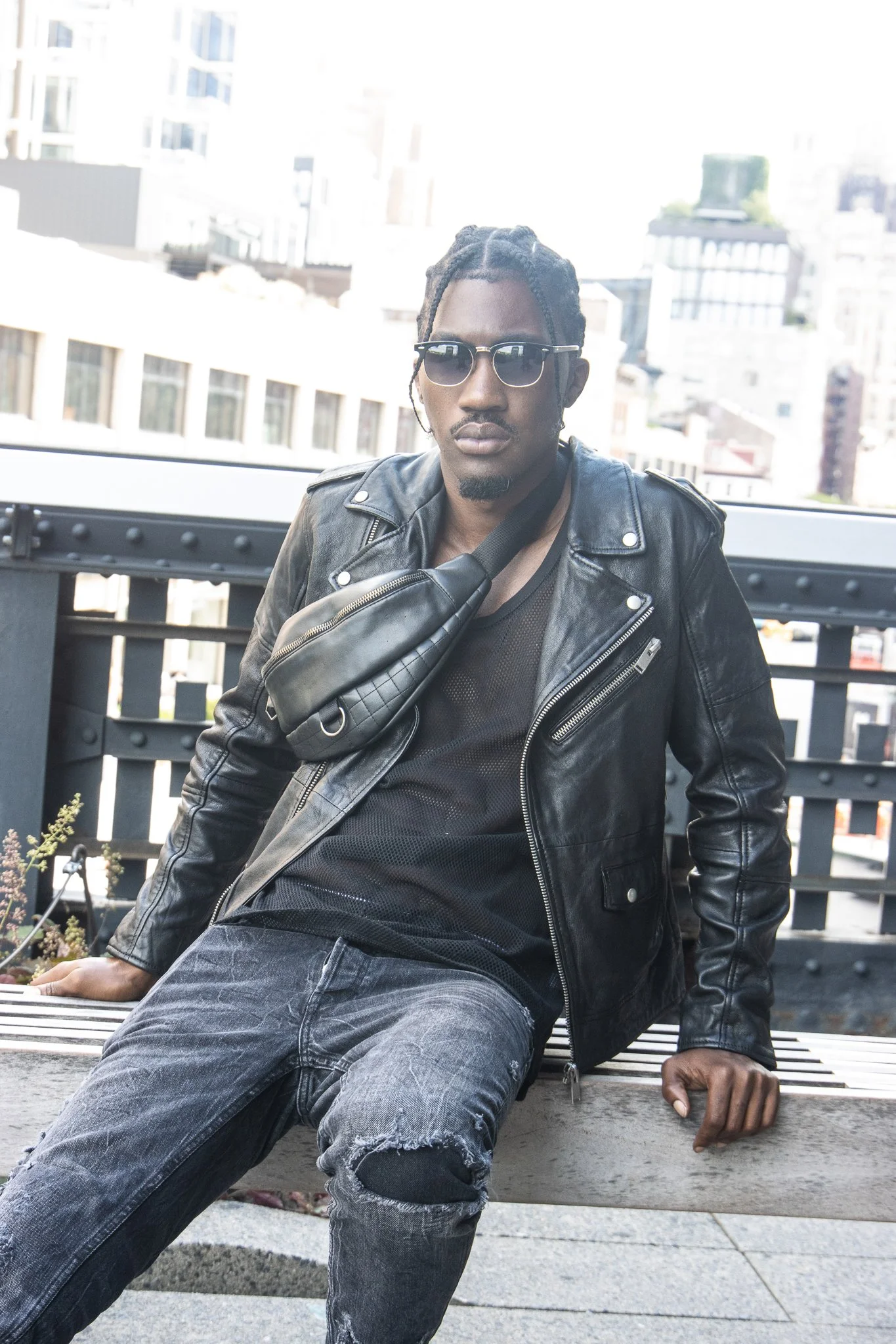 Phrank Tompshun wearing 'Real' by V SHADES • Photo by Seth London