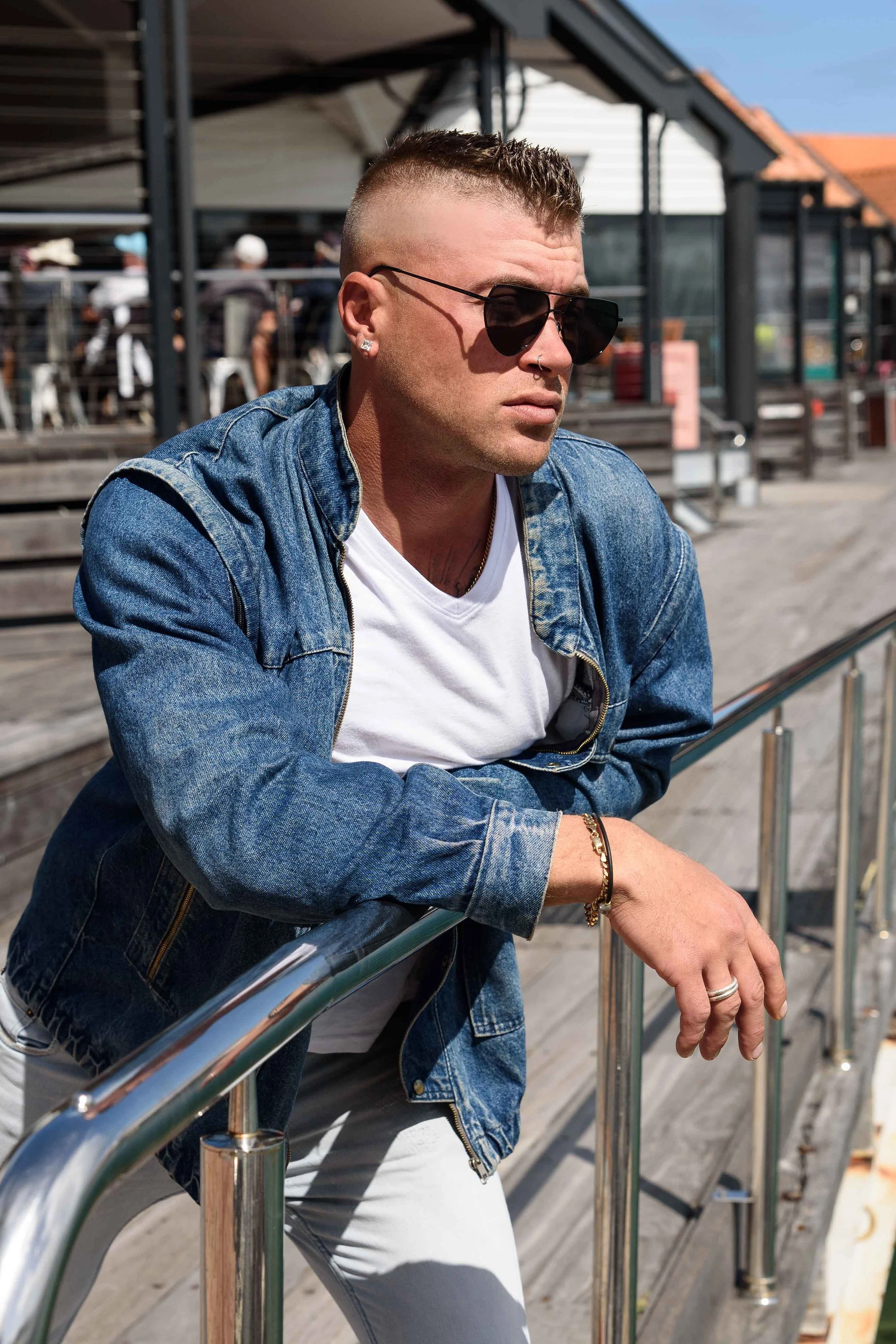 Marcel wearing 'Pointe' by V SHADES