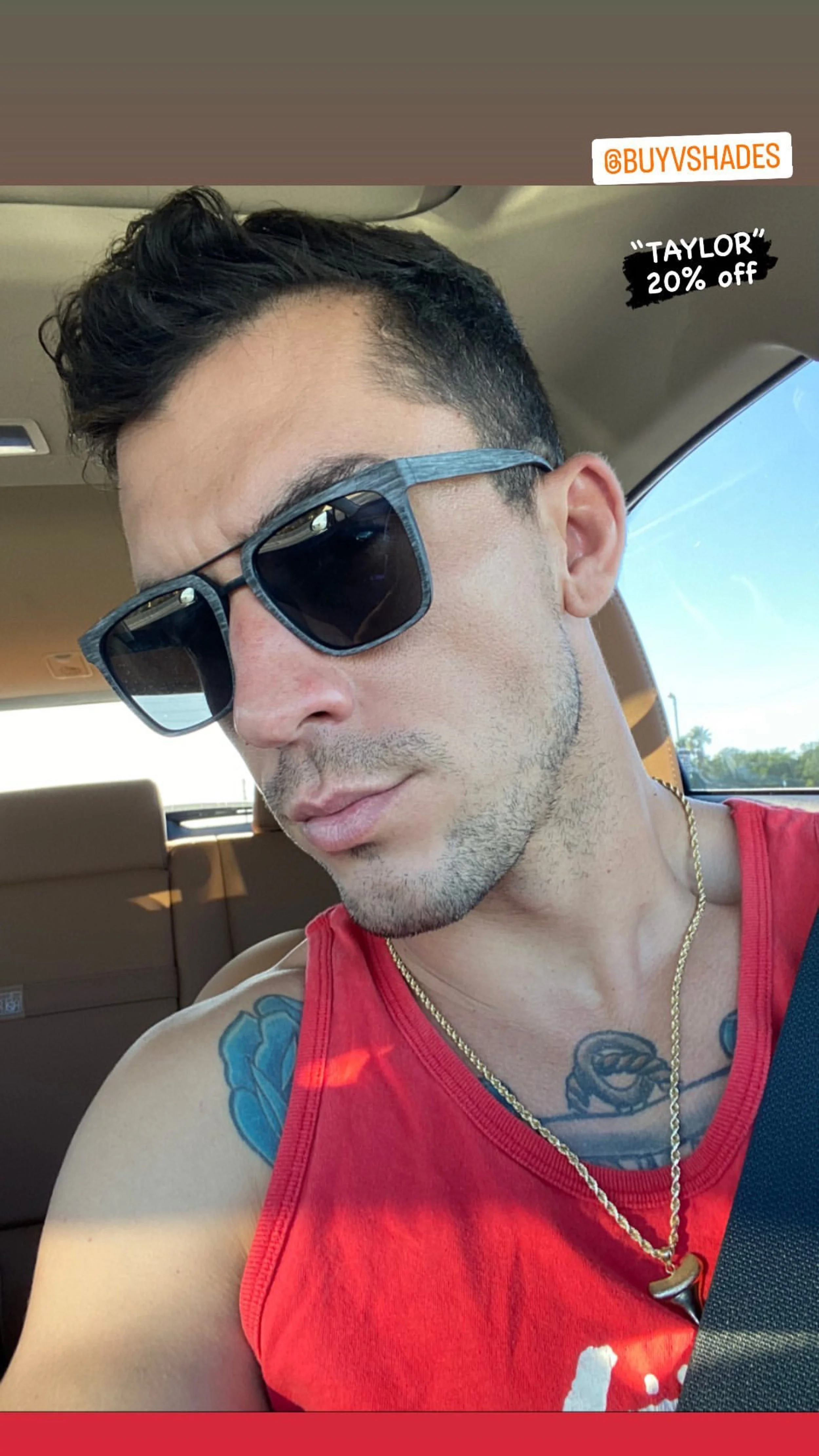 Fitness model taylor davis v shades premium sunglasses soul square wood stories 3.JPG