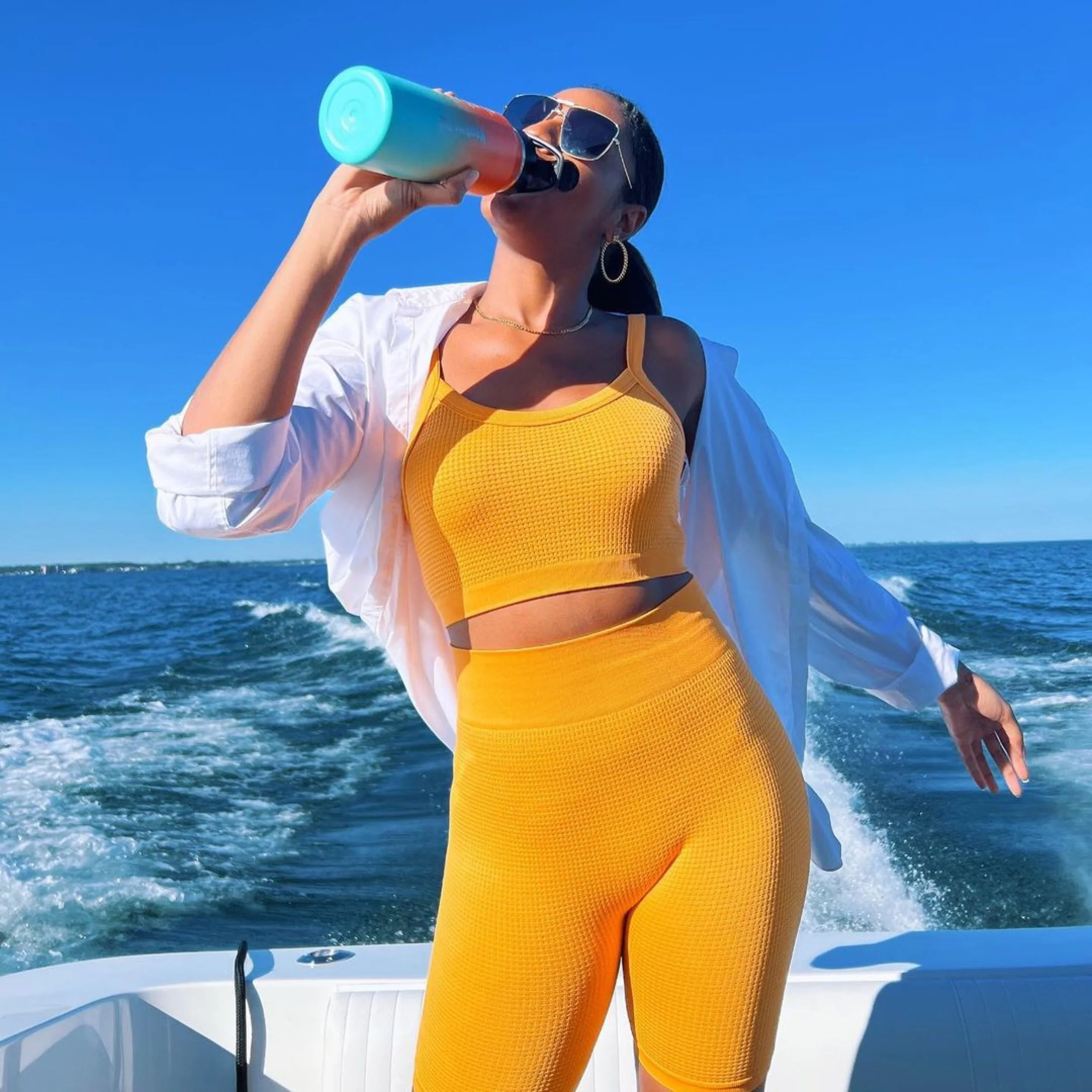 Monica Fitzpatrick Fashion Model V Shades Sunglasses Suede Aviators 3.JPG