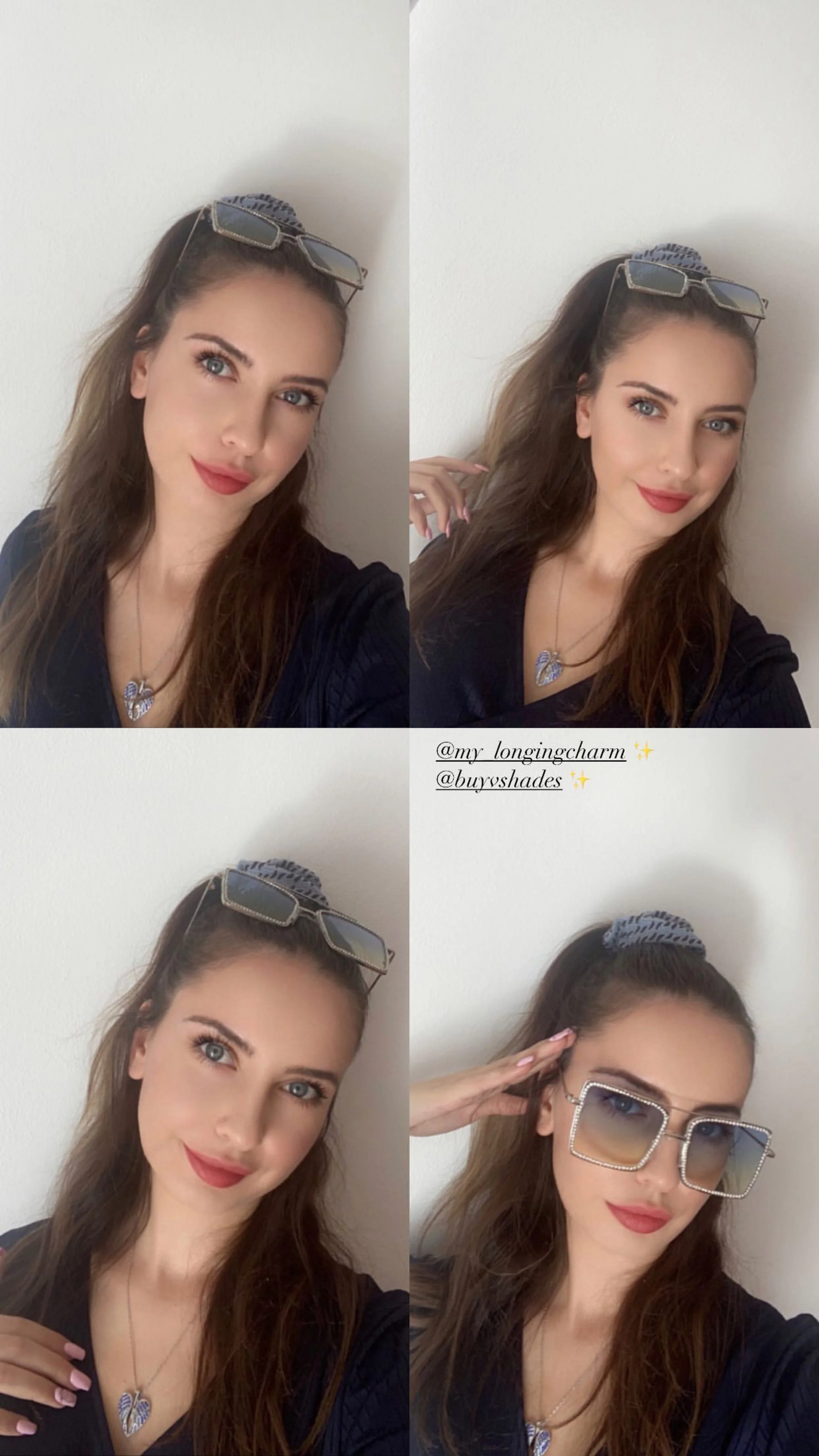 Anisa Dobra V Shades Sunglasses Fashion Model Hollywood embellished.JPG