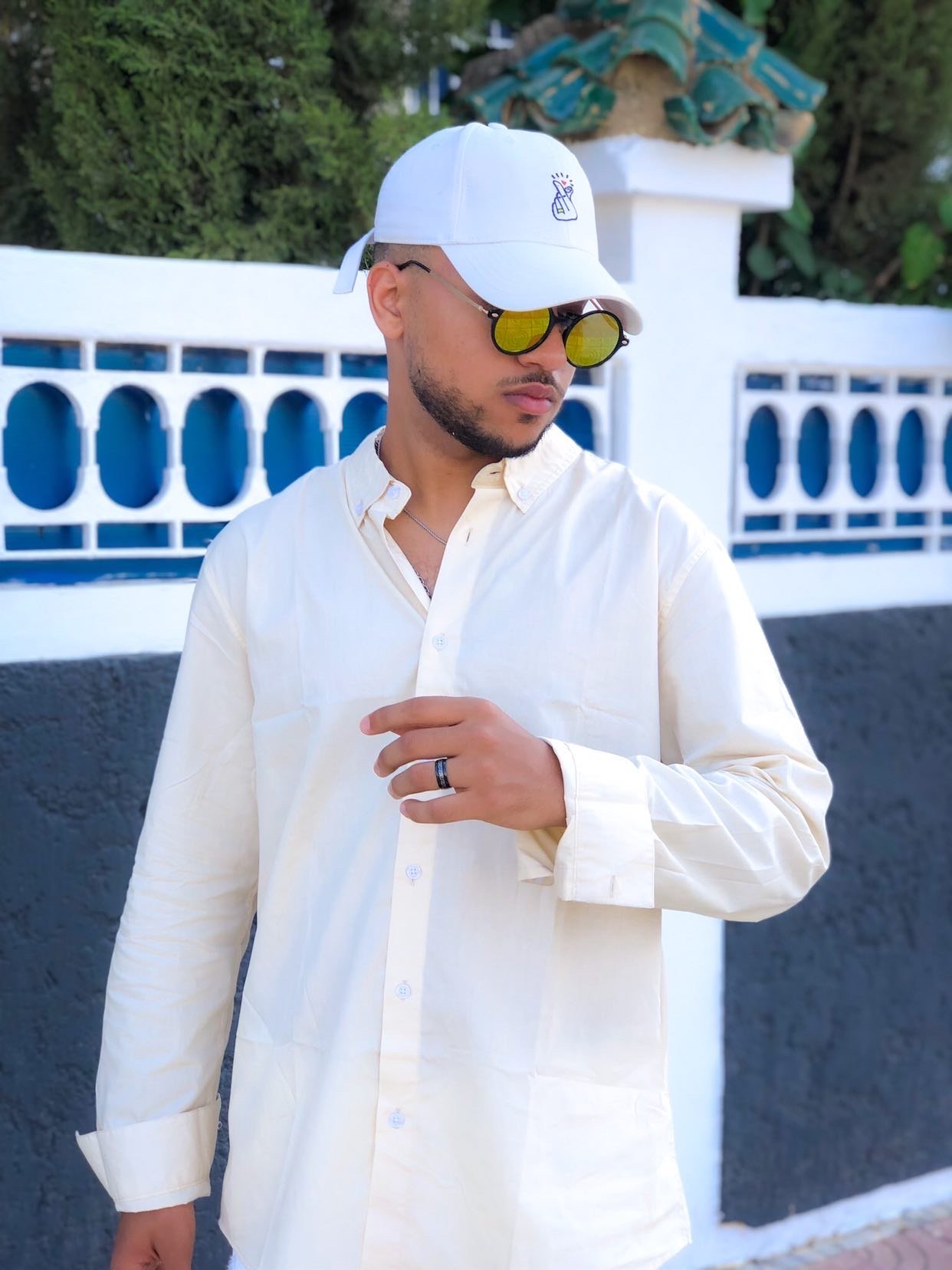 Houssam Sekkaf wearing 'Vortex' by V SHADES