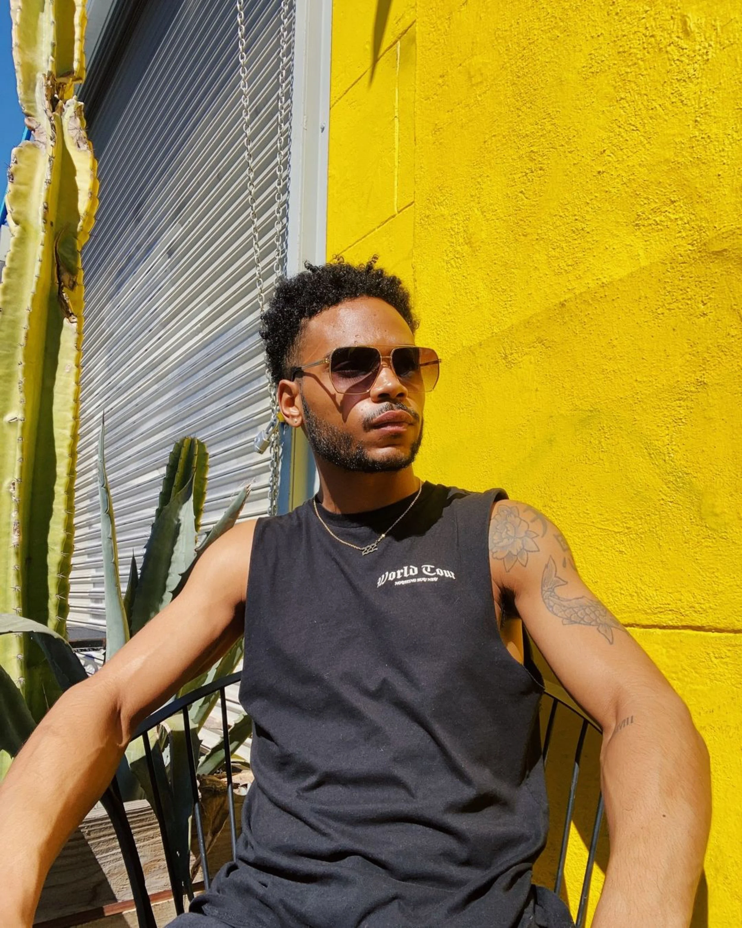 siah model v shades sunglasses metallic geometric aviator 4.JPG