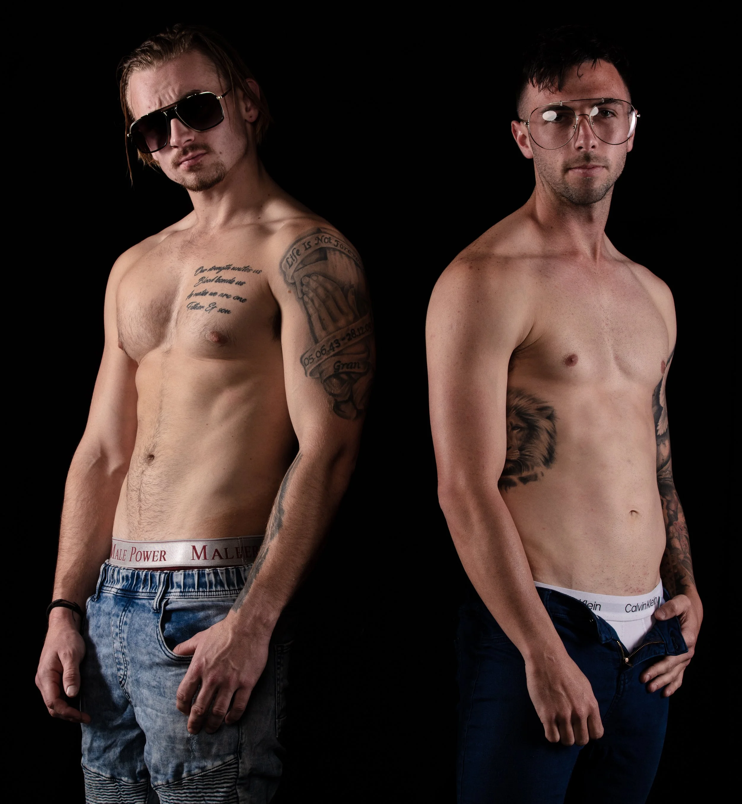 Yarran Streat Jay Raymond Australian Fashion Model V Shades Premium Luxury Sunglasses VS Brands Digital Media Holding Company Signature 01 Black and Gold Dude Aviator Glasses 2.jpg