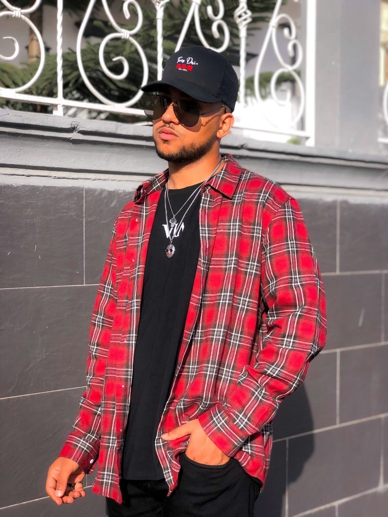 Houssam Sekkaf wearing 'Layover' by V SHADES