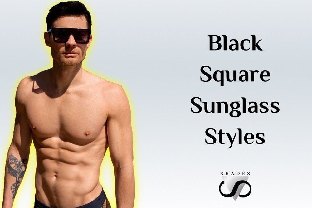 Get the look stunning square black sunglasses v shades