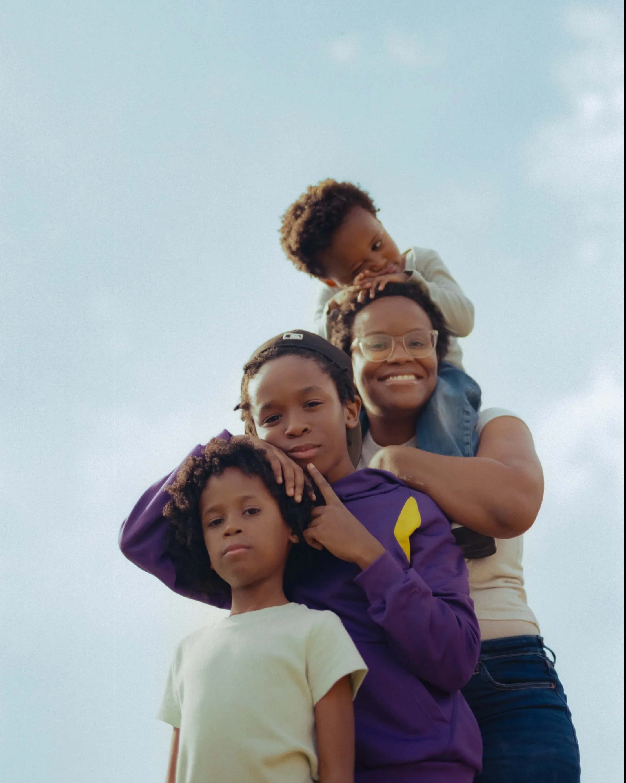 Black Motherhood Series, Vol. I

Front yards. Sidewalks. Porch steps.
A photographic study of motherhood in the routine, tenderness, and play.

Captured on 35mm + medium format film.

Thank you @yes_itsbash &amp; @hintonproductions for letting me spe