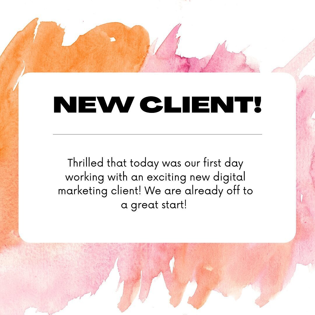 Had a great first day working with a new client! How can we help your business succeed? DM us for more info! #digitalmarketing #socialmedia #socialmediamarketing