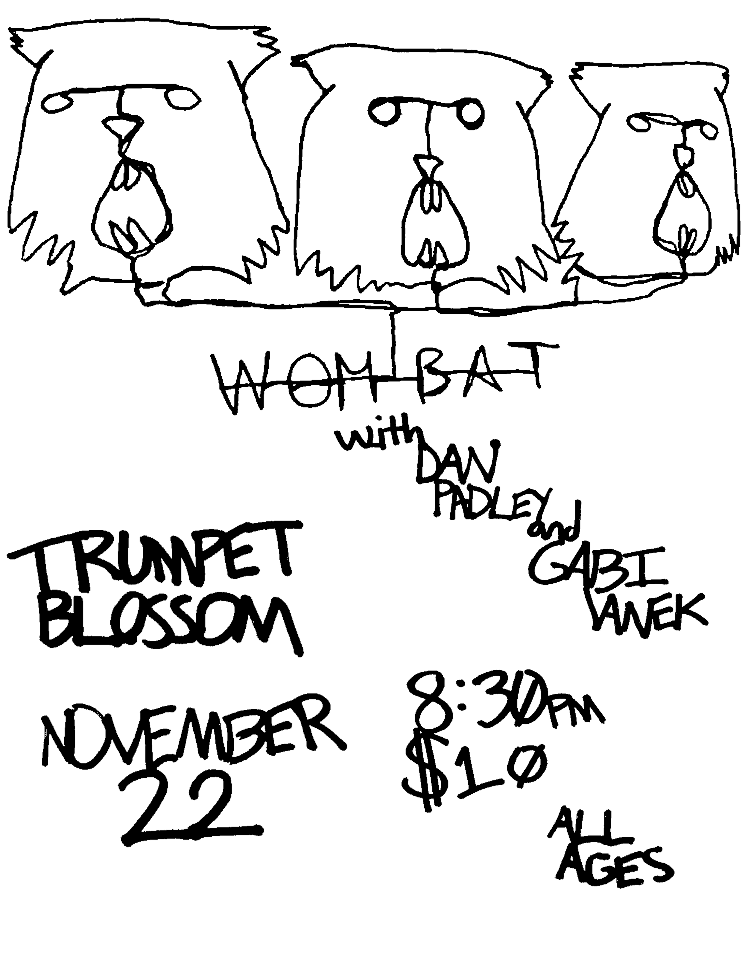 Wombat / Dan Padley / Gabi Vanek