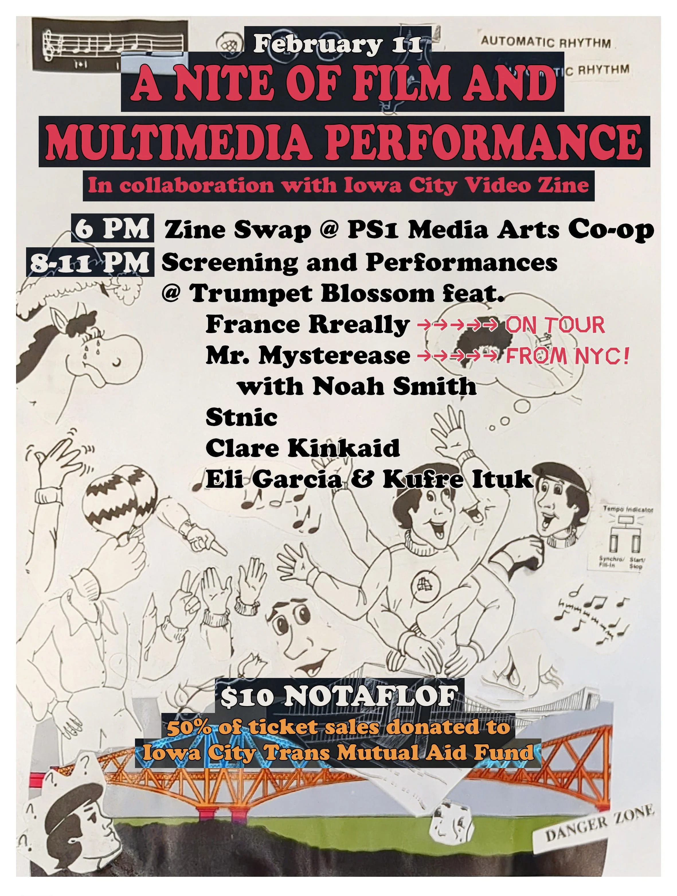 ICVZ presents: France Rreally // Mr. Mysterease with Noah Smith // Stnic // Clare Kinkaid // Eli Garcia &amp; Kufre Ituk