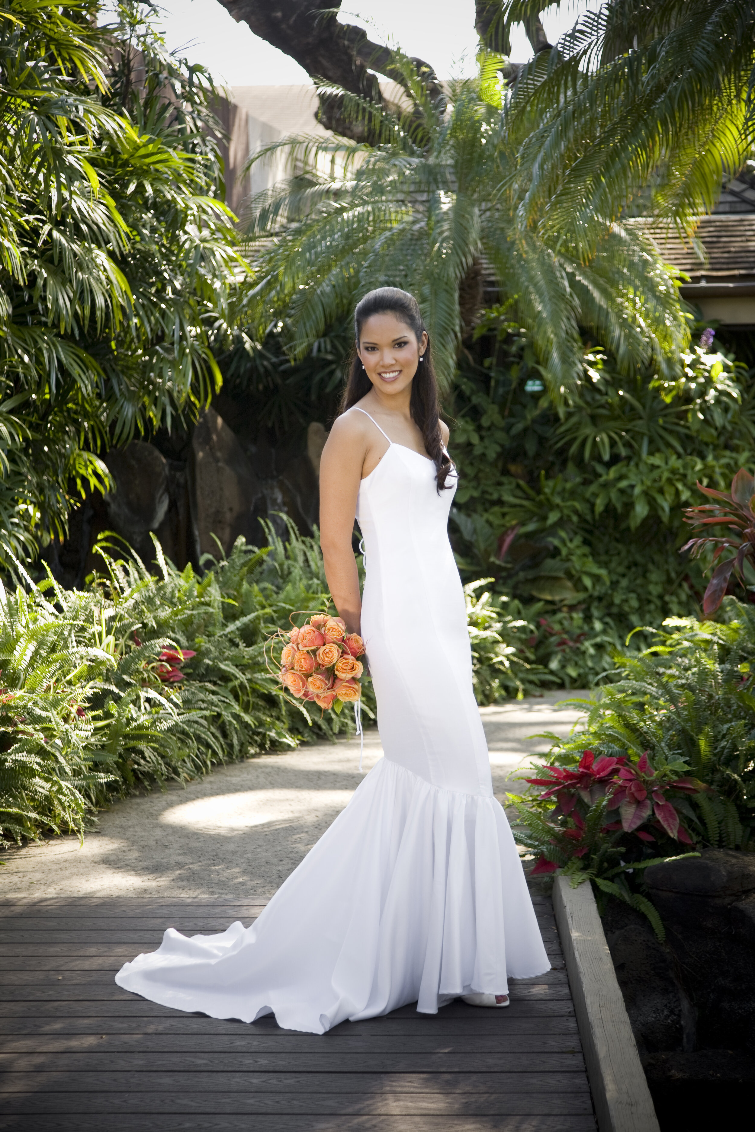 hawaiian wedding dress