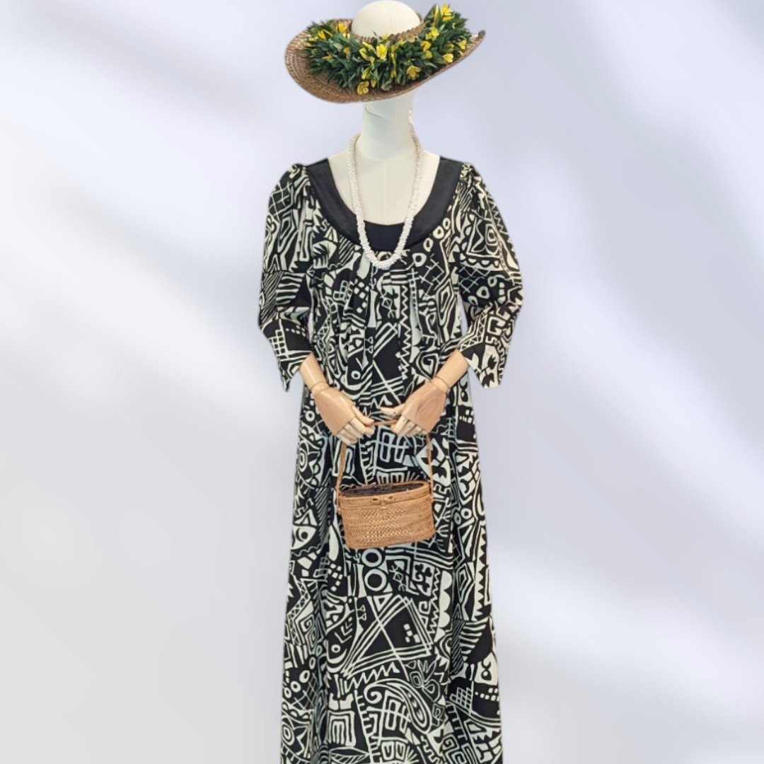 Midnight Tribal Muumuu Dress with Black Collar (2).jpg