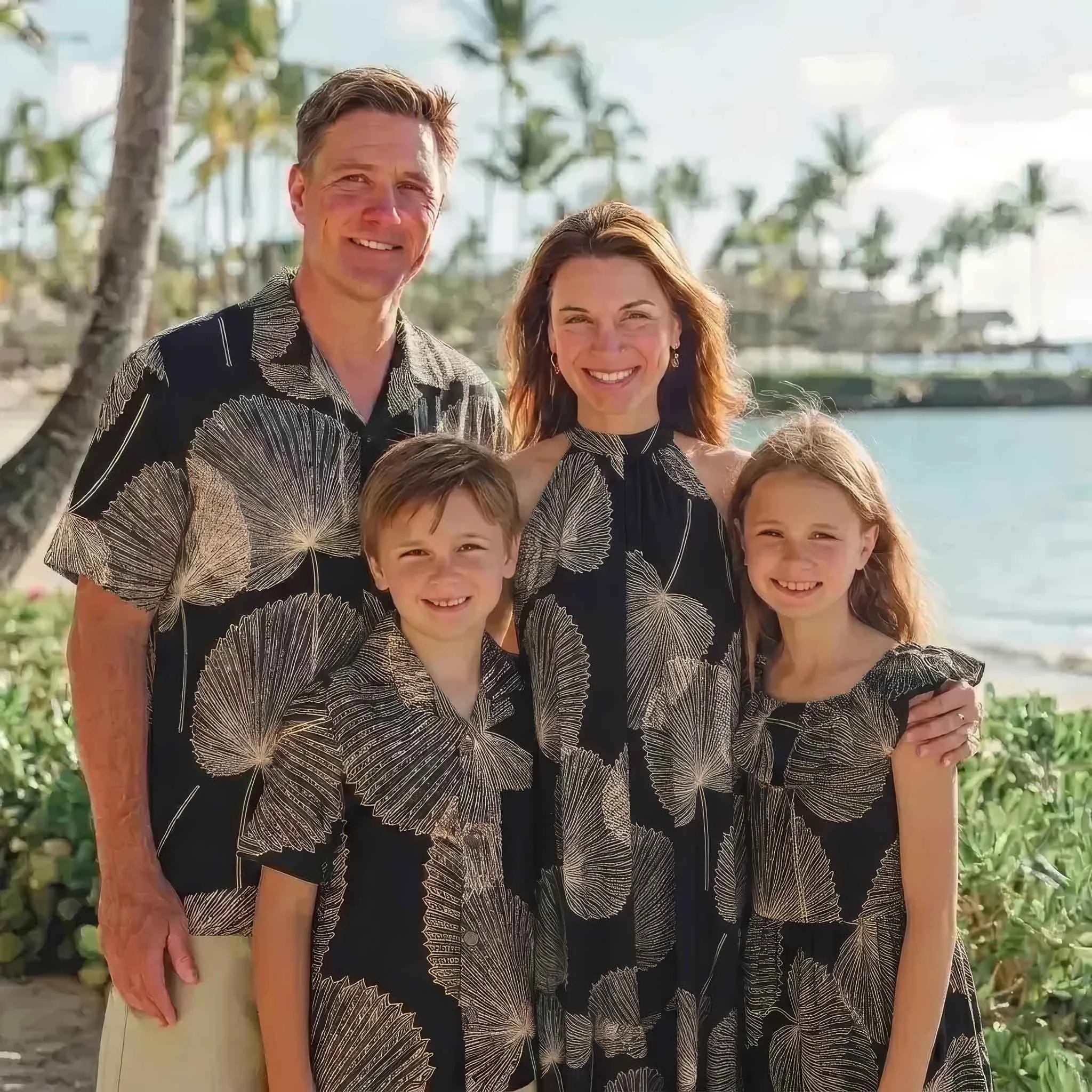 Couple and Pet Matching Resort Fashion