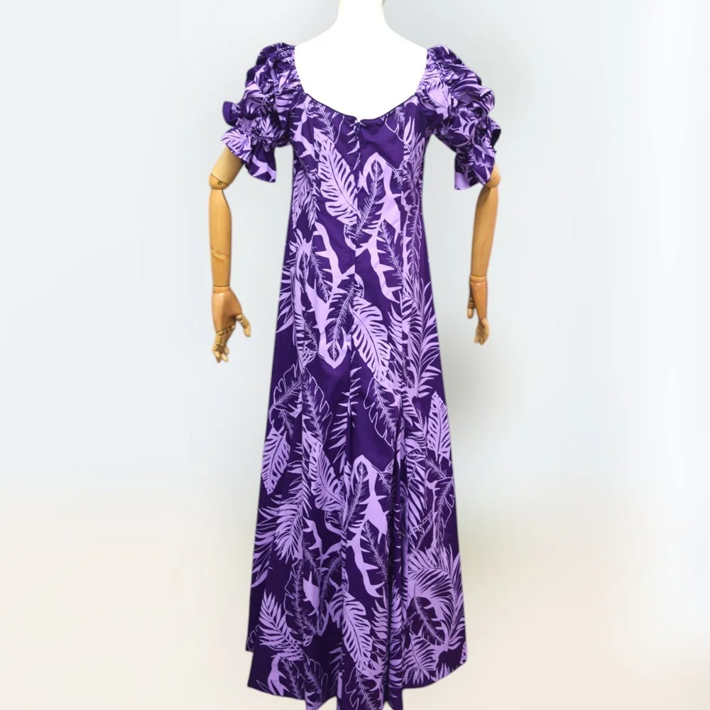 fitted lace wedding dress Mele Purple Maxi Hawaiian Dress for Any Occasion main image 0