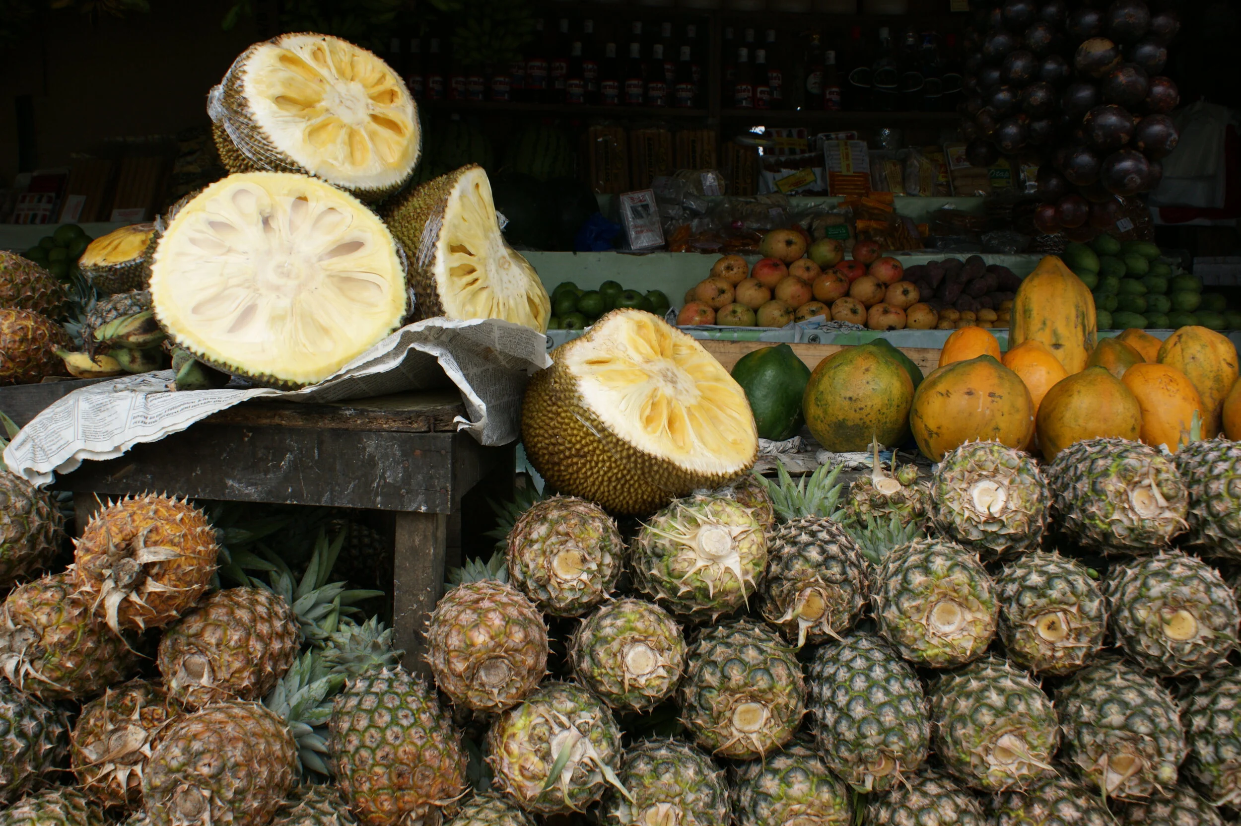 King of Fruits, Pineapple and Mango Stand in Cavite