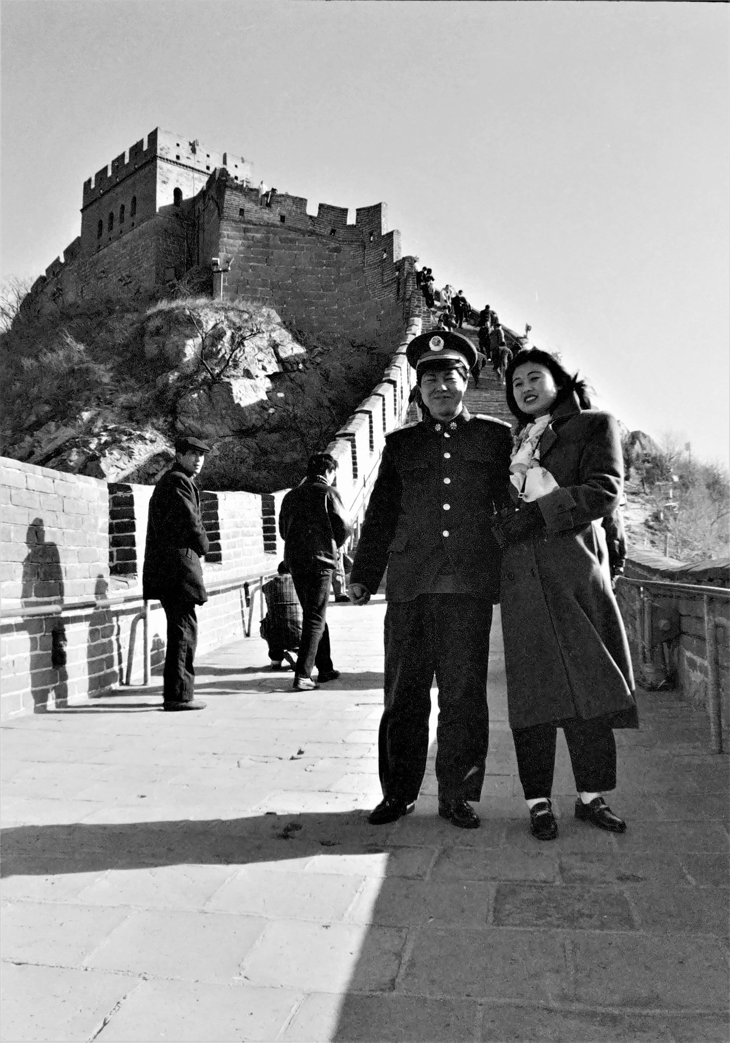 Honeymooners on the Great Wall
